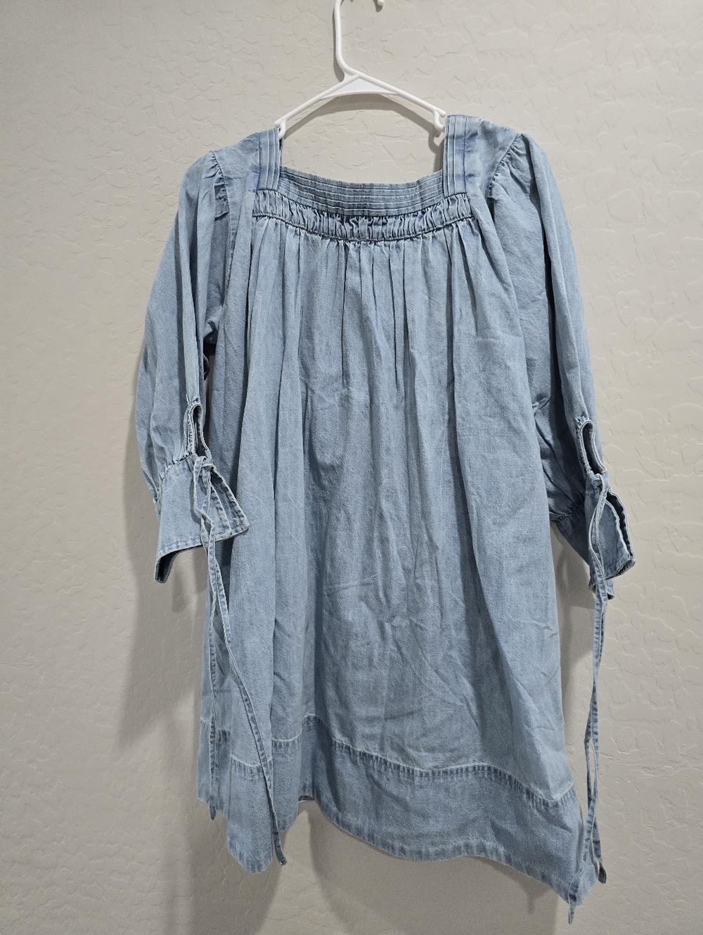 Free People Sonora Denim Mini Dress in Cornflower - Picture 3 of 5